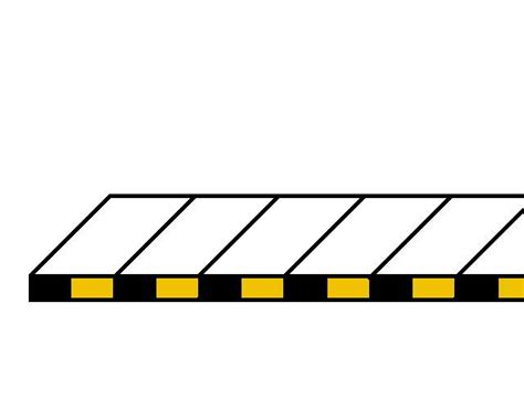 marciapiede giallo e nero